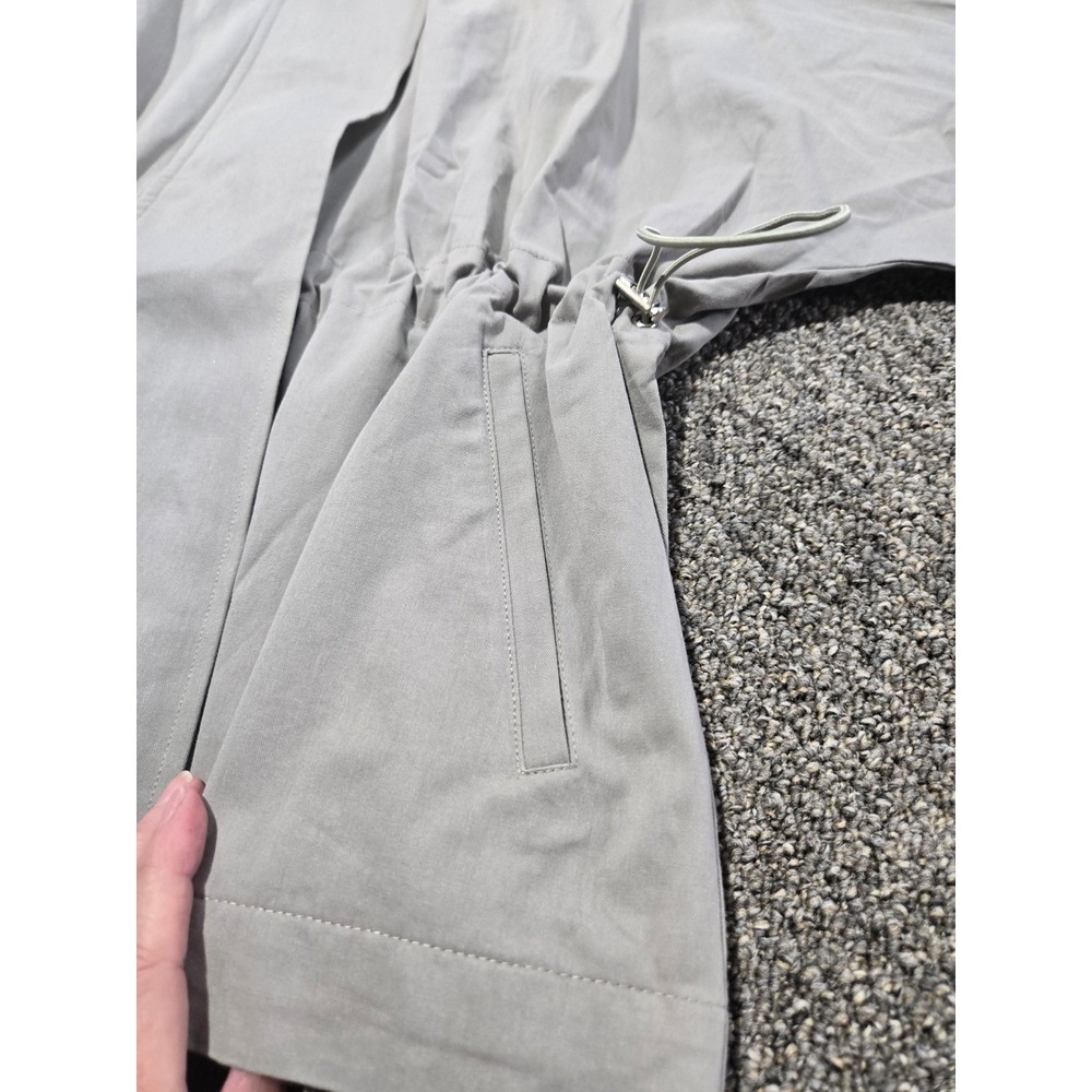 Pink Lily Sage Green Drawstring Utility Jacket 100% Cotton Womenn'sXS - Picture 5 of 15